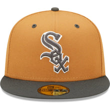 Load image into Gallery viewer, Chicago White Sox New Era MLB 59FIFTY 5950 Fitted Cap Hat Light Brown Crown Dark Gray Visor Dark Gray/White Logo (Color Pack)