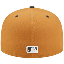 Load image into Gallery viewer, Los Angeles Dodgers New Era MLB 59FIFTY 5950 Fitted Cap Hat Light Brown Crown Dark Gray Visor Gray/White Logo (Color Pack)