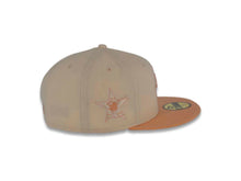 Load image into Gallery viewer, San Diego Padres New Era MLB 59FIFTY 5950 Fitted Cap Hat Chrome White Crown Peach Visor Peach/White Swinging Friar Logo 1978 All-Star Game Side Patch Gray UV
