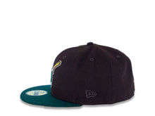 Load image into Gallery viewer, San Diego Padres New Era MLB 59FIFTY 5950 Fitted Cap Hat Dark Brown Crown Dark Green Visor Dark Green Swinging Friar Logo 40th Anniversary Side Patch