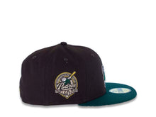 Load image into Gallery viewer, San Diego Padres New Era MLB 59FIFTY 5950 Fitted Cap Hat Dark Brown Crown Dark Green Visor Dark Green Swinging Friar Logo 40th Anniversary Side Patch