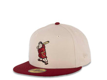 Load image into Gallery viewer, San Diego Padres New Era MLB 59FIFTY 5950 Fitted Cap Hat Stone Crown Cardinal Visor Cardinal Batting Friar Logo 40th Anniversary Side Patch Green UV