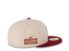 Load image into Gallery viewer, San Diego Padres New Era MLB 59FIFTY 5950 Fitted Cap Hat Stone Crown Cardinal Visor Cardinal Batting Friar Logo 40th Anniversary Side Patch Green UV