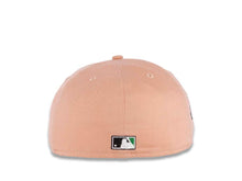 Load image into Gallery viewer, San Diego Padres New Era MLB 59FIFTY 5950 Fitted Cap Hat Light Peach Crown Black Visor Brown/Green Batting Friar Logo 1992 All-Star Game Side Patch
