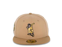 Load image into Gallery viewer, San Diego Padres New Era MLB 59FIFTY 5950 Fitted Cap Hat Khaki Crown/Visor Yellow Batting Friar Logo 1992 All-Star Game Side Patch Olive UV