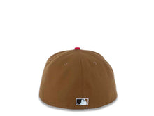 Load image into Gallery viewer, San Diego Padres New Era MLB 59FIFTY 5950 Fitted Cap Hat Dark Tan Crown Brown Visor Chrome/Red Batting Friar Logo 1992 All-Star Game Side Patch Khaki UV