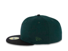 Load image into Gallery viewer, San Diego Padres New Era MLB 59FIFTY 5950 Fitted Cap Hat Dark Green Crown Black Visor Black/Brown Batting Friar Logo 1992 All-Star Game Side Patch
