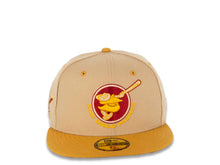 Load image into Gallery viewer, San Diego Padres New Era MLB 59FIFTY 5950 Fitted Cap Hat Camel Crown Panama Tan Visor Tan/Cardinal Swinging Friar Logo 1978 All-Star Game Side Patch Cardinal UV