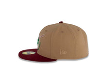 Load image into Gallery viewer, San Diego Padres New Era MLB 59FIFTY 5950 Fitted Cap Hat Khaki Crown Cardinal Visor Green/Ivory Swinging Friar Logo 1978 All-Star Game Side Patch