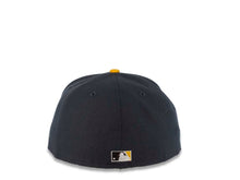 Load image into Gallery viewer, San Diego Padres New Era MLB 59FIFTY 5950 Fitted Cap Hat Dark Gray Crown Dark Brown Visor Dark Brown/Yellow Logo 1992 All-Star Game Side Patch Yellow UV