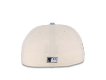 Load image into Gallery viewer, San Diego Padres New Era MLB 59FIFTY 5950 Fitted Cap Hat Cream Crown Khaki Visor Light Navy/Sky Blue Logo 1992 All-Star Game Side Patch Sky Blue UV