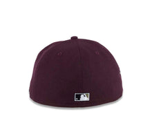 Load image into Gallery viewer, (Corduroy Visor) San Diego Padres New Era MLB 59FIFTY 5950 Fitted Cap Hat Maroon Crown Black Corduory Visor Black/White Round Swinging Friar Logo 1978 All-Star Game Side Patch Olive UV