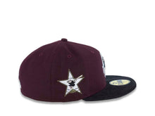 Load image into Gallery viewer, (Corduroy Visor) San Diego Padres New Era MLB 59FIFTY 5950 Fitted Cap Hat Maroon Crown Black Corduory Visor Black/White Round Swinging Friar Logo 1978 All-Star Game Side Patch Olive UV
