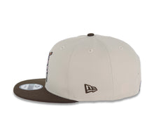 Load image into Gallery viewer, San Diego Padres New Era MLB 9FIFTY 950 Snapback Cap Hat Stone Crown Brown Visor Pink/Metallic Brown Logo 25th Anniversary Side Patch Pink UV