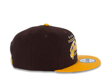 Load image into Gallery viewer, San Diego Padres New Era MLB 9FIFTY 950 Snapback Cap Hat Dark Brown Crown Yellow Visor Yellow Team Color Script Logo Gray UV