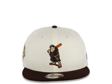 Load image into Gallery viewer, San Diego Padres New Era MLB 9FIFTY 950 Snapback Cap Hat Cream Crown Brown Visor Brown/Orange Batting Friar Logo 1992 All-Star Game Side Patch