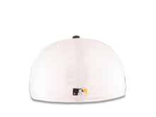 Load image into Gallery viewer, San Diego Padres New Era MLB 59FIFTY 5950 Fitted Cap Hat White/Brown Crown Brown Visor Brown/Yellow Logo 1984 World Series Side Patch Green UV