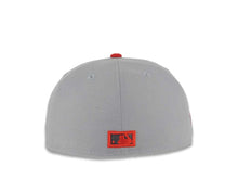 Load image into Gallery viewer, San Diego Padres New Era MLB 59FIFTY 5950 Fitted Cap Hat Gray Crown Dark Gray Visor Red/Dark Gray Logo 1984 World Series Side Patch Red UV
