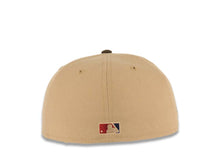 Load image into Gallery viewer, San Diego Padres New Era MLB 59FIFTY 5950 Fitted Cap Hat Khaki Crown Dark Brown Visor Brown/Orange Logo 40th Anniversary Side Patch Gray UV