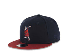 Load image into Gallery viewer, San Diego Padres New Era MLB 9FIFTY 950 Snapback Cap Hat Navy Crown Cardinal Visor Cardinal/Peach Batting Friar Logo 1992 All-Star Game Side Patch