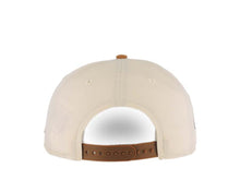 Load image into Gallery viewer, San Diego Padres New Era MLB 9FIFTY 950 Snapback Cap Hat Cream Crown Light Brown Visor Brown/Pink Catching Friar Logo 40th Anniversary Side Patch