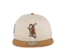 Load image into Gallery viewer, San Diego Padres New Era MLB 9FIFTY 950 Snapback Cap Hat Cream Crown Light Brown Visor Brown/Pink Batting Friar Logo 40th Anniversary Side Patch