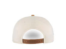 Load image into Gallery viewer, San Diego Padres New Era MLB 9FIFTY 950 Snapback Cap Hat Cream Crown Light Brown Visor Brown/Pink Batting Friar Logo 40th Anniversary Side Patch