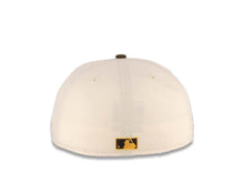 Load image into Gallery viewer, San Diego Padres New Era MLB 59FIFTY 5950 Fitted Cap Hat Cream Crown Brown Visor Brown/Yellow Logo 40th Anniversary Side Patch Cream UV