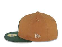 Load image into Gallery viewer, San Diego Padres New Era MLB 59FIFTY 5950 Fitted Cap Hat Brown Crown Green Visor Green/White Logo 1998 World Series Side Patch White UV