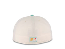 Load image into Gallery viewer, San Diego Padres New Era MLB 59FIFTY 5950 Fitted Cap Hat Cream Crown Light Teal Visor Magenta/Yellow Logo 1992 All-Star Game Side Patch Magenta UV