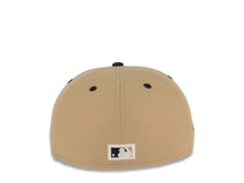 Load image into Gallery viewer, San Diego Padres New Era MLB 59FIFTY 5950 Fitted Cap Hat Khaki Crown Navy Blue Visor White/Navy Blue Logo 40th Anniversary Side Patch Gray UV