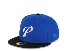 Load image into Gallery viewer, San Diego Padres New Era MLB 59FIFTY 5950 Fitted Cap Hat Royal Blue Crown Black Visor White "P" Logo Established 1969 Side Patch