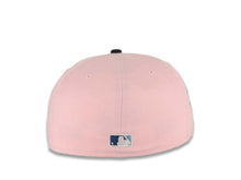 Load image into Gallery viewer, San Diego Padres New Era MLB 59FIFTY 5950 Fitted Cap Hat Cotton Pink Crown Navy Visor Navy/Blue Logo 25th Anniversary Side Patch Sky Blue UV