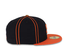 Load image into Gallery viewer, San Diego Padres New Era MLB 59FIFTY 5950 Fitted Cap Hat Navy Crown Orange Piping Orange Visor Orange/White Logo 2016 All-Star Game Side Patch Gray UV