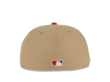 Load image into Gallery viewer, San Diego Padres New Era MLB 59FIFTY 5950 Fitted Cap Hat Khaki Crown Black Visor Dark Green/Red Logo 2016 All-Star Game Side Patch Dark Green UV