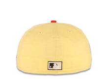 Load image into Gallery viewer, San Diego Padres New Era MLB 59FIFTY 5950 Fitted Cap Hat Soft Yellow Crown Brown Visor Brown Logo 1992 All-Star Game Side Patch Red UV