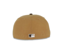 Load image into Gallery viewer, San Diego Padres New Era MLB 59FIFTY 5950 Fitted Cap Hat Wheat Crown Brown Visor Brown Logo 40th Anniversary Side Patch Cream UV