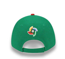 Load image into Gallery viewer, Mexico New Era WBC World Baseball Classic 9FORTY 940 Adjustable Cap Hat Green Crown Red Visor White/Green/Red M Logo Mexico Flag Gray UV