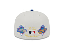 Load image into Gallery viewer, Toronto Blue Jays New Era MLB 59FIFTY 5950 Fitted Cap Hat Stone Crown Royal Blue Visor Team Color Logo World Series Back Patches (New Class)