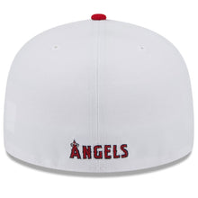 Load image into Gallery viewer, Los Angeles Anaheim Angels New Era MLB 59FIFTY 5950 Fitted Cap Hat White Crown Red Visor Flawless Team Color Logo (State Map)
