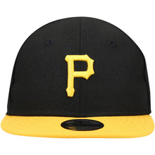 Load image into Gallery viewer, (Infant) Pittsburgh Pirates New Era MLB 9FIFTY 950 Snapback Cap Hat Black Crown Yellow Visor Yellow Logo (My 1st First)