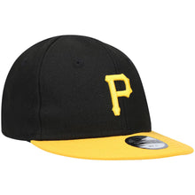 Load image into Gallery viewer, (Infant) Pittsburgh Pirates New Era MLB 9FIFTY 950 Snapback Cap Hat Black Crown Yellow Visor Yellow Logo (My 1st First)