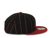 Load image into Gallery viewer, Arizona Diamondbacks New Era MLB 9FIFTY 950 Snapback Cap Hat Black/Cardinal Pinstripe Crown Cardinal Visor Team Color Logo