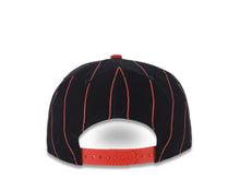 Load image into Gallery viewer, Atlanta Braves New Era MLB 9FIFTY 950 Snapback Cap Hat Navy Blue/Red Pinstripe Crown Red Visor White Logo