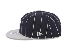 Load image into Gallery viewer, New York Yankees New Era MLB 9FIFTY 950 Snapback Cap Hat Navy Pinstripe Crown Gray Visor White Logo