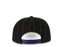 Load image into Gallery viewer, Colorado Rockies New Era MLB 9FIFTY 950 Snapback Cap Hat Black/Purple Pinstripe Crown Purple Visor Team Color Logo
