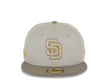 Load image into Gallery viewer, San Diego Padres New Era MLB 59FIFTY 5950 Fitted Cap Hat Gray Crown Dark Gray Visor Gray/Yellow Logo Padres Side Patch (Gray Pop)