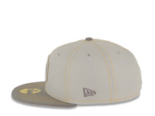 Load image into Gallery viewer, San Diego Padres New Era MLB 59FIFTY 5950 Fitted Cap Hat Gray Crown Dark Gray Visor Gray/Yellow Logo Padres Side Patch (Gray Pop)