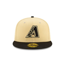 Load image into Gallery viewer, Arizona Diamondbacks New Era MLB 59FIFTY 5950 Fitted Cap Hat Stone Crown Black Visor Black Logo (City Connect)