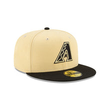 Load image into Gallery viewer, Arizona Diamondbacks New Era MLB 59FIFTY 5950 Fitted Cap Hat Stone Crown Black Visor Black Logo (City Connect)